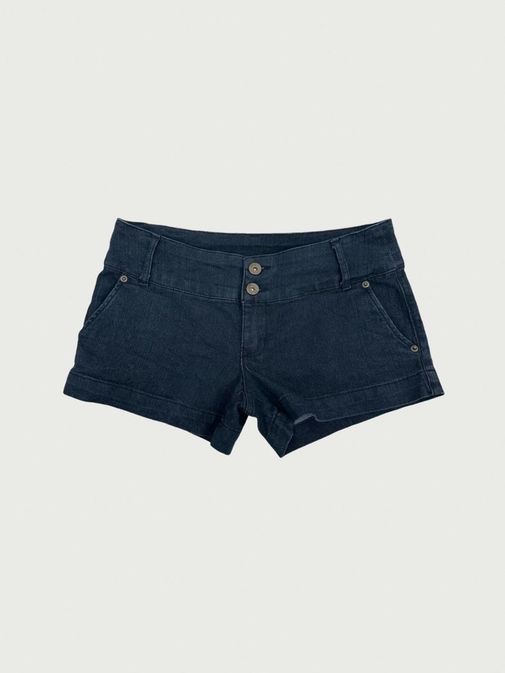 Dark Wash Low Rise Jean Shorts